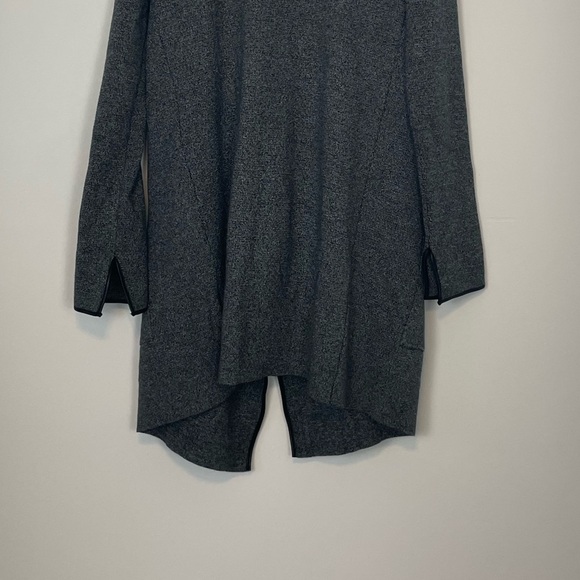 ZARA Gray/Black Waterfall Front Cardigan/Jacket. Size Medium. Has Pockets. - Picture 8 of 9
